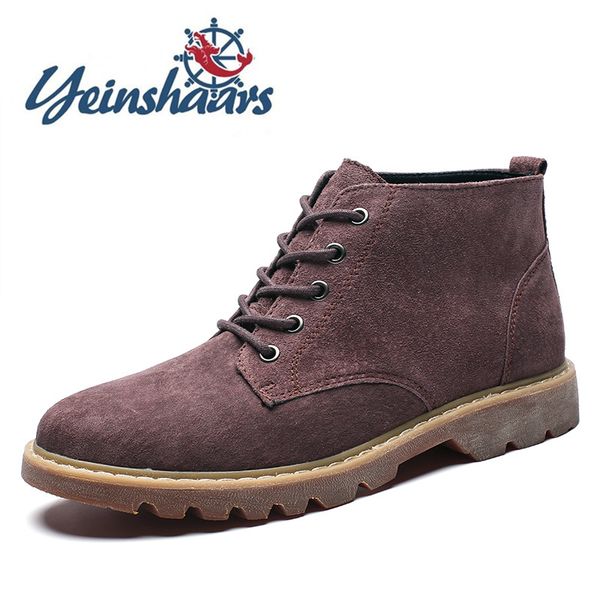 new mens shoes suede high boots mens working shoes fashion outdoor minimalist for men travel casual botas hombre, Black 
new mens shoes suede high boots mens working shoes fashion outdoor minimalist for men travel casual botas hombre, Black