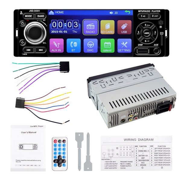 1 din 12v 4.1 inch autoradio car radio touch screen auto audio mirror link car stereo bluetooth rear view camera usb aux player
1 din 12v 4.1 inch autoradio car radio touch screen auto audio mirror link car stereo bluetooth rear view camera usb aux player