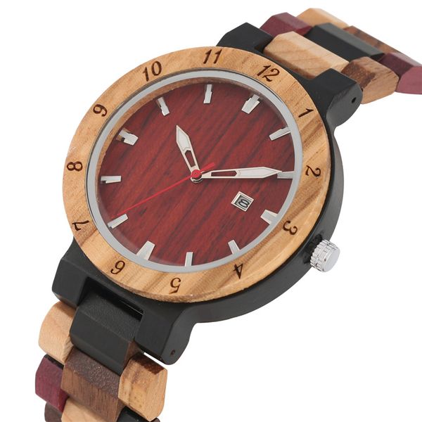 minimalist calendar round wooden men watch quartz movement engraving arabic numerals wooden watch case colorful wood band, Slivery;brown
minimalist calendar round wooden men watch quartz movement engraving arabic numerals wooden watch case colorful wood band, Slivery;brown