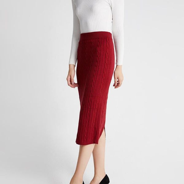 hlbcbg knit skirt autumn winter warm women pencil skirt fashion casual rib knitted long female sweater skirts, Black
hlbcbg knit skirt autumn winter warm women pencil skirt fashion casual rib knitted long female sweater skirts, Black