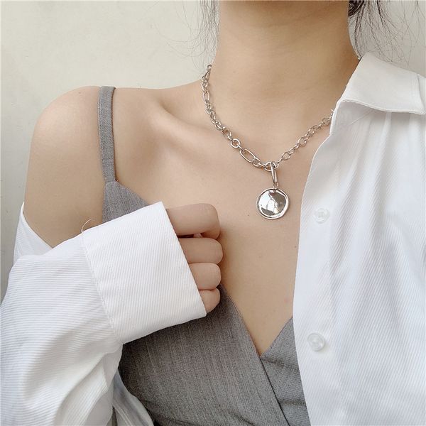 simple geometric chain bright round coin medal necklace exquisite hip hop style gold silver color chocker long necklace female
simple geometric chain bright round coin medal necklace exquisite hip hop style gold silver color chocker long necklace female