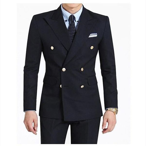 double-breasted side groom mens suits tuxedo navy blue peaked lapel mens wedding suits dress clothing (jacket+pants), White;black
double-breasted side groom mens suits tuxedo navy blue peaked lapel mens wedding suits dress clothing (jacket+pants), White;black