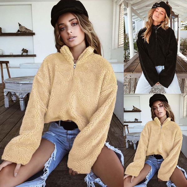avodovama m new loose fur casual hoodies women sweatshirts autumn winter long sleeve zip-up, Black
avodovama m new loose fur casual hoodies women sweatshirts autumn winter long sleeve zip-up, Black