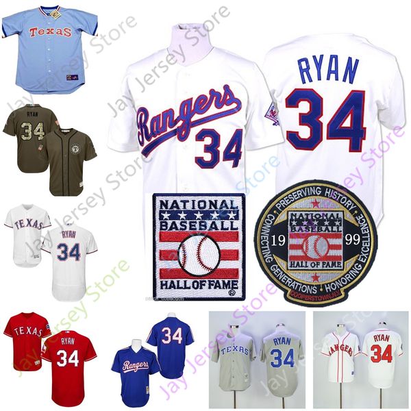 Nolan Ryan Jersey Texas Cooperstown Rangers Baseball 1999 Hall Of Fame HOF Patch Men Women Youth Kid Pullover Button
Nolan Ryan Jersey Texas Cooperstown Rangers Baseball 1999 Hall Of Fame HOF Patch Men Women Youth Kid Pullover Button