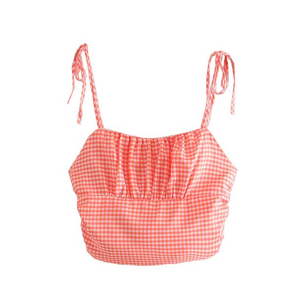 zxqb sweet chic plaid backless crop stylish women camis bow tie sleeveless back elastic blouses casual blusas mujer, White
zxqb sweet chic plaid backless crop stylish women camis bow tie sleeveless back elastic blouses casual blusas mujer, White
