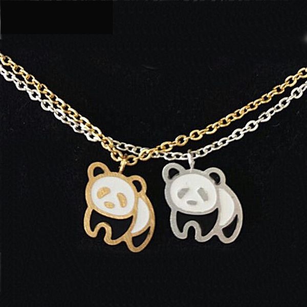 10pcs/lot new to panda necklace cute animal woman necklace stainless steel golden ornamentchristmas gift bijoux femme, Silver
10pcs/lot new to panda necklace cute animal woman necklace stainless steel golden ornamentchristmas gift bijoux femme, Silver