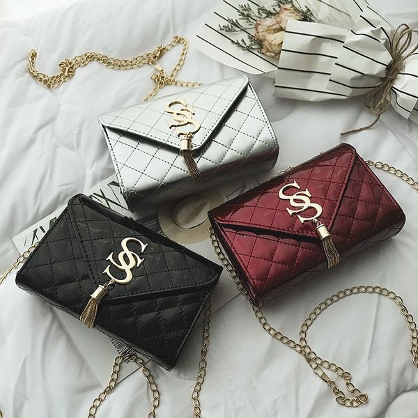 summer fashion tassel women's bag pu lingge chain leisure bright face single shoulder slant span bag small square 2020 #21
summer fashion tassel women's bag pu lingge chain leisure bright face single shoulder slant span bag small square 2020 #21