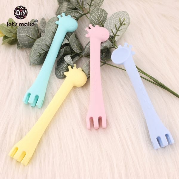 let's make 10pc baby silicone giraffe spoon and feeding fork two in one safety tableware infant learning spoons teething spoons
let's make 10pc baby silicone giraffe spoon and feeding fork two in one safety tableware infant learning spoons teething spoons