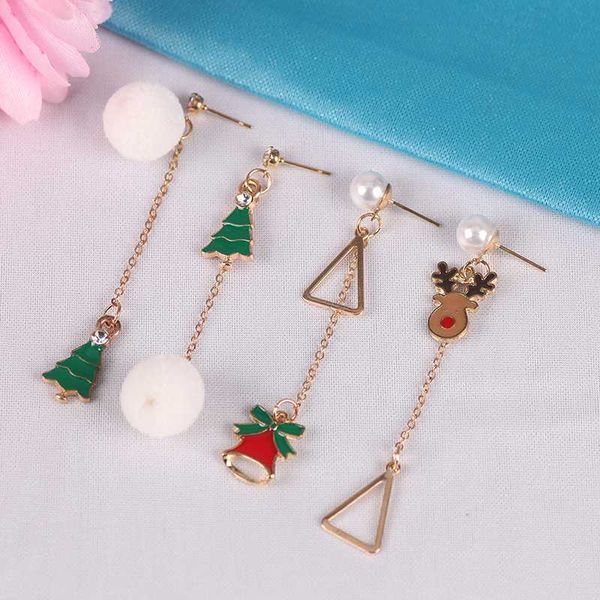 christmas earring for women girl pearl bells elk triangle tree crystal white ball gold chain long earrings jewelry xmas gift, Silver
christmas earring for women girl pearl bells elk triangle tree crystal white ball gold chain long earrings jewelry xmas gift, Silver