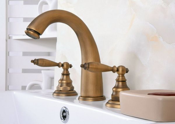 antique brass dual levers handles widespread 3 hole install bathroom sink basin faucet mixer taps aan076
antique brass dual levers handles widespread 3 hole install bathroom sink basin faucet mixer taps aan076