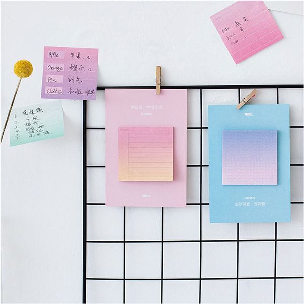 30sheets Creative Colorful Memo Pad Sticky Notes Memo Paper Index Bookmark Notebook Stationery School Office Supplies