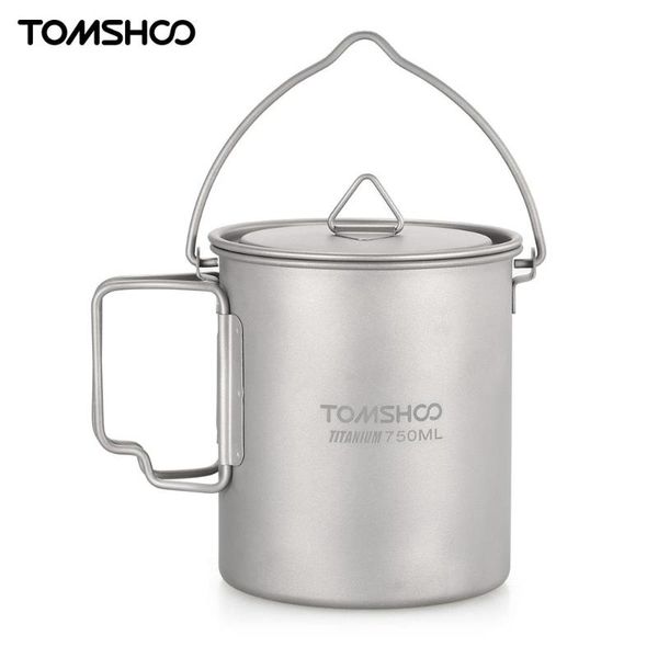 tomshoo 750ml ultralight titanium pot foldable handle titanium water mug cup outdoor camping cooking picnic with lid
tomshoo 750ml ultralight titanium pot foldable handle titanium water mug cup outdoor camping cooking picnic with lid