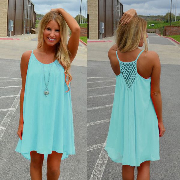 summer chiffon back hollow out beach dress women dress 2018 summer style women clothing plus size strap beach short, Blue;gray
summer chiffon back hollow out beach dress women dress 2018 summer style women clothing plus size strap beach short, Blue;gray