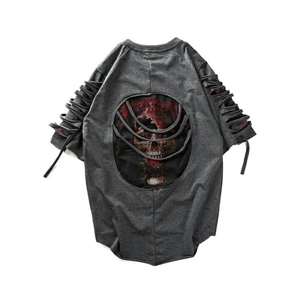 ripped t shirts men punk rock rave t shirt psychedelic hiphop street camisa swag rasgados vintage rap mens clothing baggy dx533 j190612, White;black
ripped t shirts men punk rock rave t shirt psychedelic hiphop street camisa swag rasgados vintage rap mens clothing baggy dx533 j190612, White;black