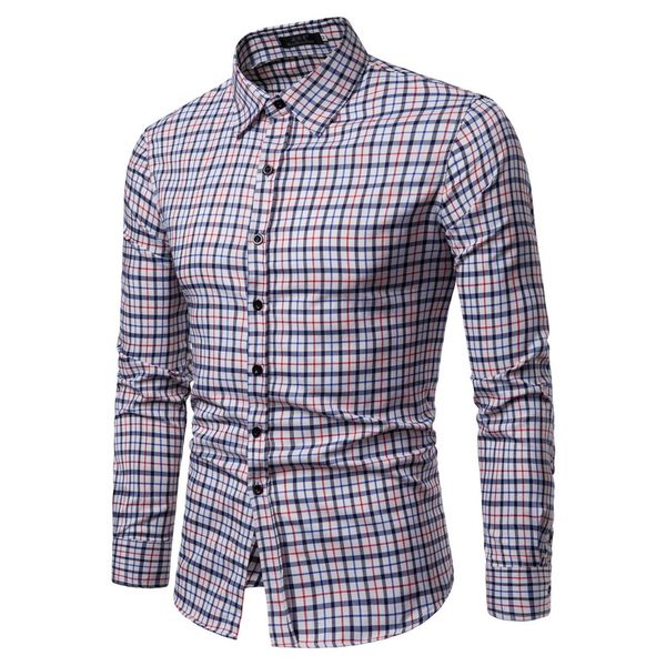 2018 autumn and winter new foreign trade men's slim shirt student casual shirt, White;black
2018 autumn and winter new foreign trade men's slim shirt student casual shirt, White;black