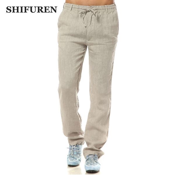 shifuren summer linen pants men elastic waist loose fit breathable pure linen causal straight pants lightweight male trousers, Black
shifuren summer linen pants men elastic waist loose fit breathable pure linen causal straight pants lightweight male trousers, Black