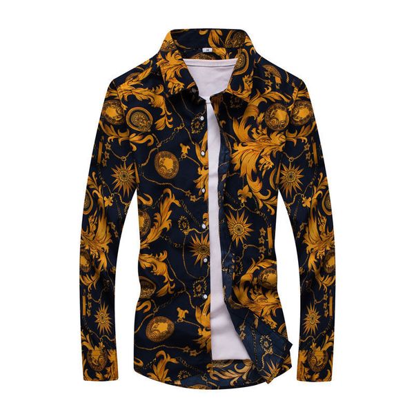 new spring men casual shirts fashion long sleeve brand printed button-up formal business polka dot floral men floral shirt -7xl, White;black
new spring men casual shirts fashion long sleeve brand printed button-up formal business polka dot floral men floral shirt -7xl, White;black