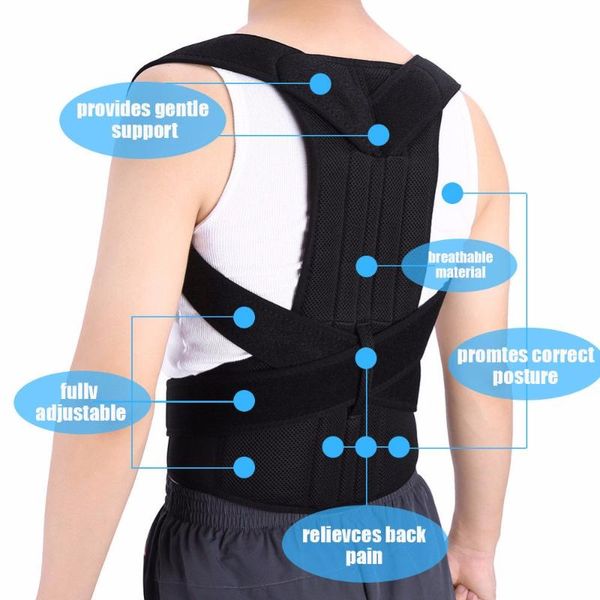 xxxl posture corrector back support belt orthopedic posture corset back brace support straightener adjustable shoulder wrap, Black;blue
xxxl posture corrector back support belt orthopedic posture corset back brace support straightener adjustable shoulder wrap, Black;blue
