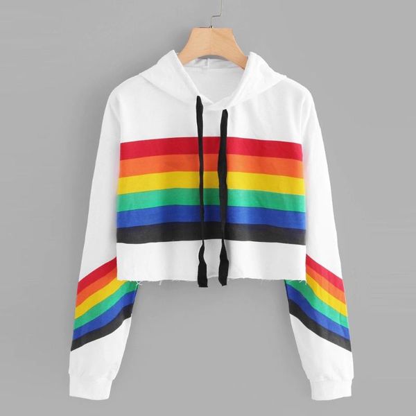 women hoodies long sleeve sweatshirts pullover rainbow print sweatshirt blouse casual fashion white hoodies lady #t2g, Black
women hoodies long sleeve sweatshirts pullover rainbow print sweatshirt blouse casual fashion white hoodies lady #t2g, Black