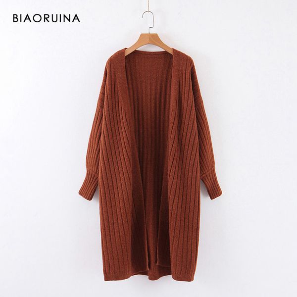 biaoruina 4 color women's oversized solid casual knit long cardigans female keep warm thick elegant open stitch sweater, White
biaoruina 4 color women's oversized solid casual knit long cardigans female keep warm thick elegant open stitch sweater, White