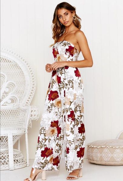 length apparel summer floral printed jumpsuits strapless sleeveless backless rompers fashion ladies full, Black;white
length apparel summer floral printed jumpsuits strapless sleeveless backless rompers fashion ladies full, Black;white