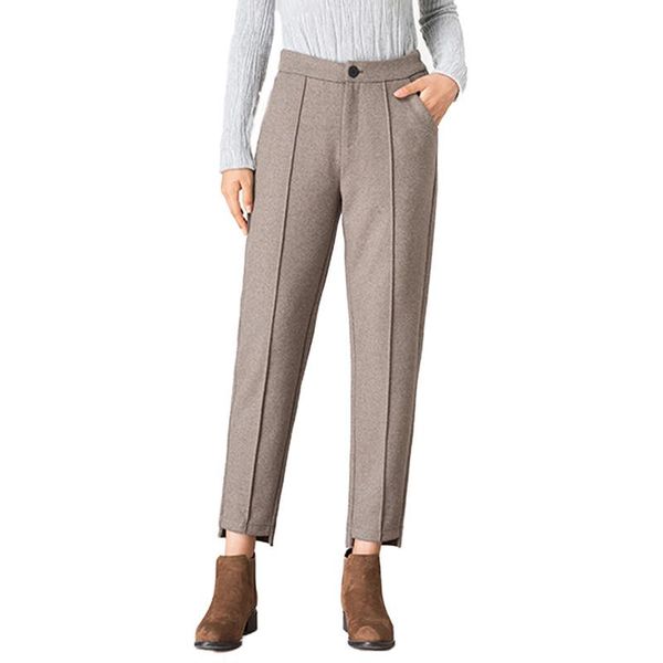 women 2019 autumn winter casual loose woolen trousers female elegant harem pants ladies high elastic waist wool warm pants v574, Black;white
women 2019 autumn winter casual loose woolen trousers female elegant harem pants ladies high elastic waist wool warm pants v574, Black;white