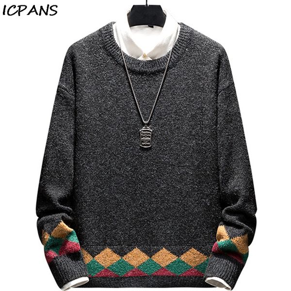 icpans hip hop sweater for men plaid o neck streetwear cotton korea japanese style 2019 autumn winter pullovers man clothing, White;black
icpans hip hop sweater for men plaid o neck streetwear cotton korea japanese style 2019 autumn winter pullovers man clothing, White;black