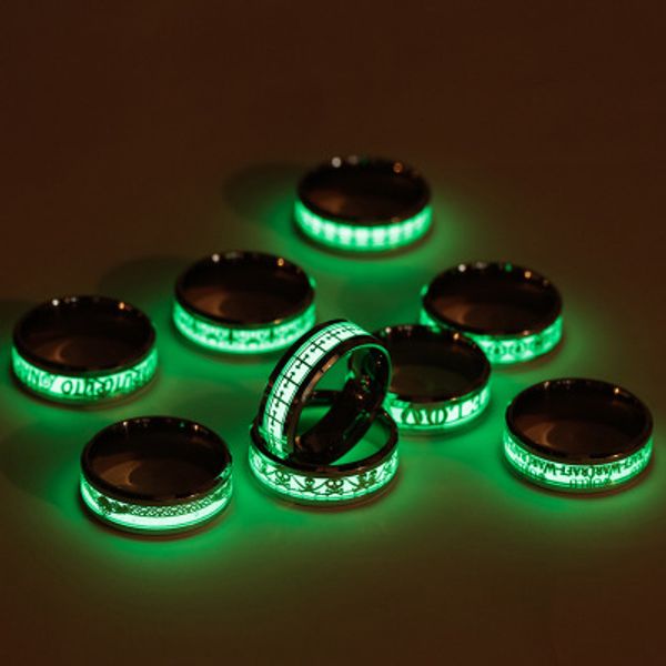 fashion wedding band stainless steel the lord of ring fluorescent glowing logo finger rings glow in the dark gold silver pattern rings
fashion wedding band stainless steel the lord of ring fluorescent glowing logo finger rings glow in the dark gold silver pattern rings