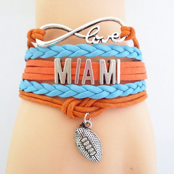 ювелирные изделия infinity love miami футбольная команда браслет оранжевый синий индивидуальные браслеты дружбы браслеты b09017, Golden;silver
ювелирные изделия infinity love miami футбольная команда браслет оранжевый синий индивидуальные браслеты дружбы браслеты b09017, Golden;silver