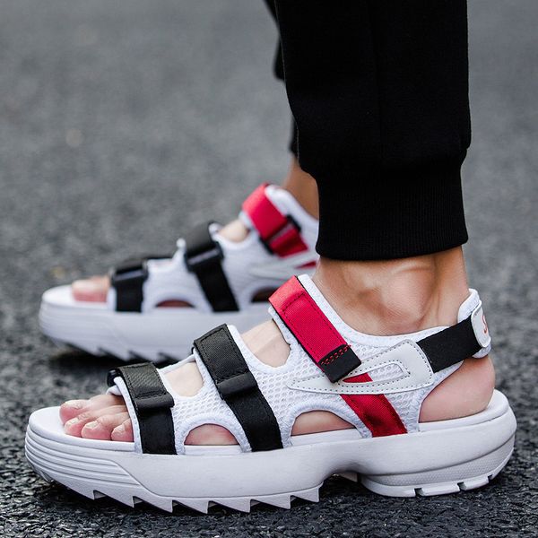men sandals 2019 summer breathable mesh men shoes fashion hook&loop men's beach shoes mixed-colored sandals macvise, Black
men sandals 2019 summer breathable mesh men shoes fashion hook&loop men's beach shoes mixed-colored sandals macvise, Black