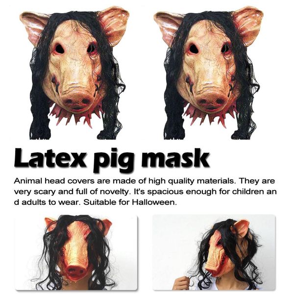 latex pig mask halloween fancy dress costume cosplay gift hair horror pig scary animal mask halloween
latex pig mask halloween fancy dress costume cosplay gift hair horror pig scary animal mask halloween