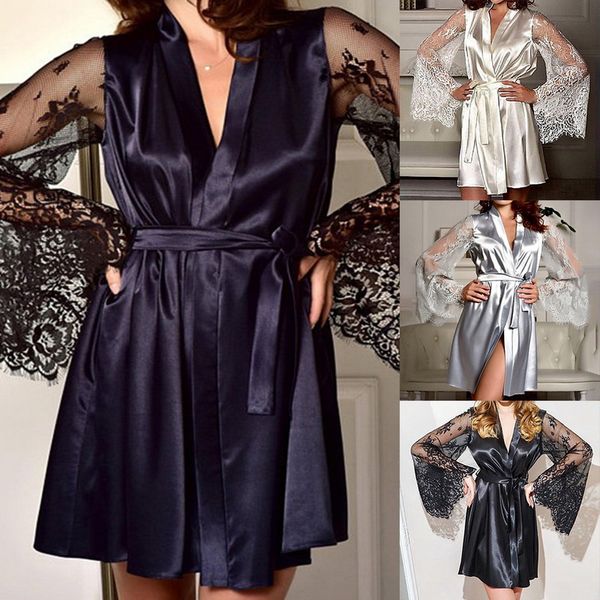 women summer sleeping dress bathing suit cover up lingerie lace sleepwears nightgown loose bathrobes deep v-neck mini dress
women summer sleeping dress bathing suit cover up lingerie lace sleepwears nightgown loose bathrobes deep v-neck mini dress