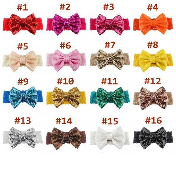 5inches girl sequin bows headband children solid color lace hairband fashion patchwork hair accessories 19colors choose, Slivery;white
5inches girl sequin bows headband children solid color lace hairband fashion patchwork hair accessories 19colors choose, Slivery;white
