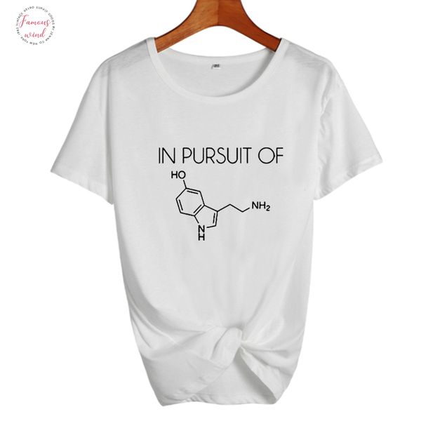 in pursuit of women t shirt seratonin chemistry teacher t shirt female apparel graphic tee shirt tumblr science geek funny, White
in pursuit of women t shirt seratonin chemistry teacher t shirt female apparel graphic tee shirt tumblr science geek funny, White