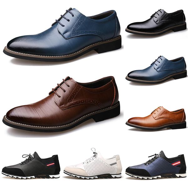 2020 new designer men leather casual shoes black navy blue brown business fashion platform flat party mens trainers sneaker color5
2020 new designer men leather casual shoes black navy blue brown business fashion platform flat party mens trainers sneaker color5
