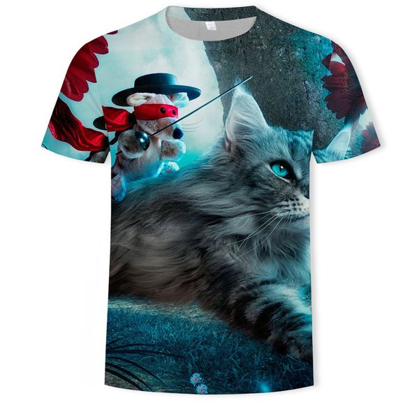 mens designer new cat 3d digital printing round collar short sleeve t-shirt1t4f, White;black
mens designer new cat 3d digital printing round collar short sleeve t-shirt1t4f, White;black