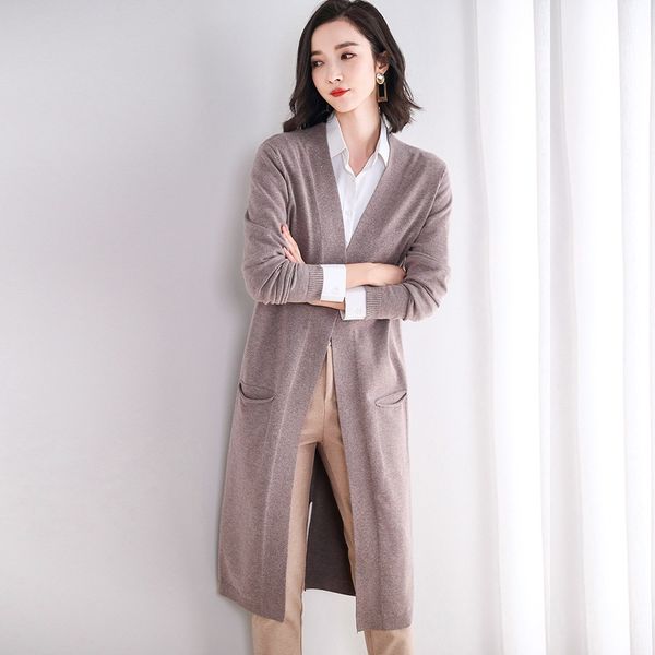 2020 spring new women knit trench coat cardigans women v neck long sweater-cardigan female outwear solid long coat windbreaker, Tan;black
2020 spring new women knit trench coat cardigans women v neck long sweater-cardigan female outwear solid long coat windbreaker, Tan;black