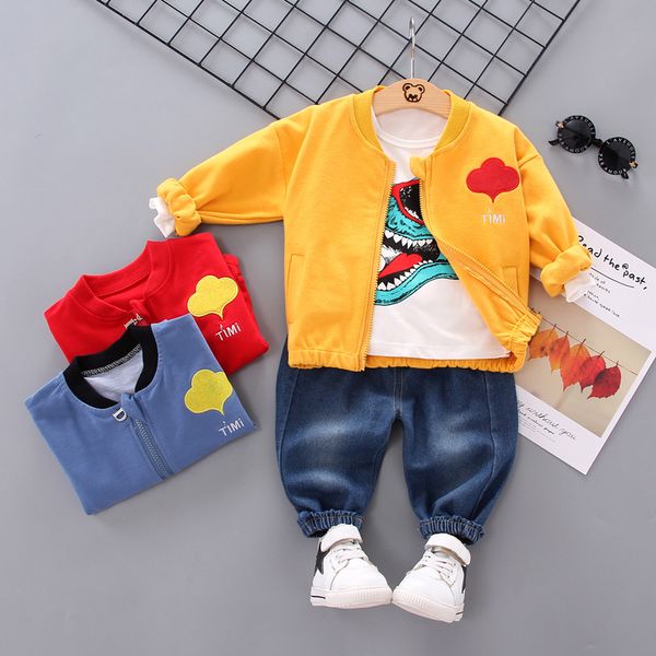 children's clothing spring and autumn three-piece long sleeve sweater suit baby sportswear toddler suit, White
children's clothing spring and autumn three-piece long sleeve sweater suit baby sportswear toddler suit, White