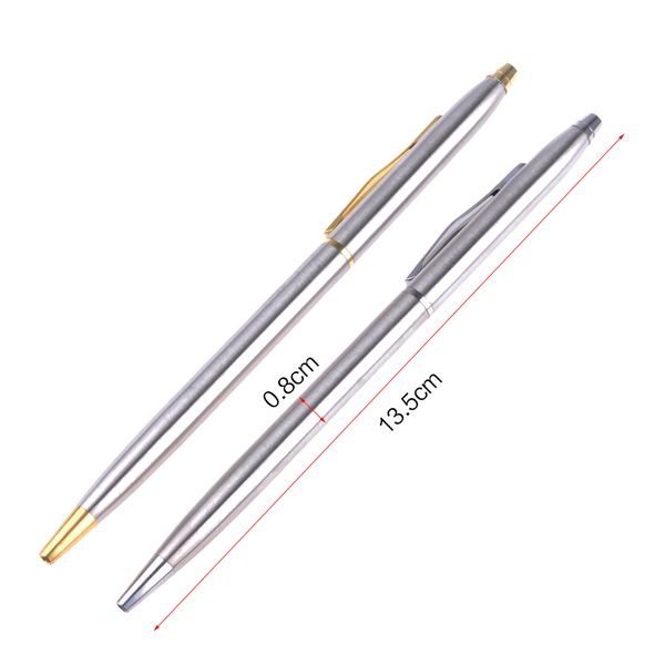 0.8*13.5 cm stainless steel portable ballpoint pen gift rod rotating stationery school small, portable and smooth writing, Blue;orange
0.8*13.5 cm stainless steel portable ballpoint pen gift rod rotating stationery school small, portable and smooth writing, Blue;orange