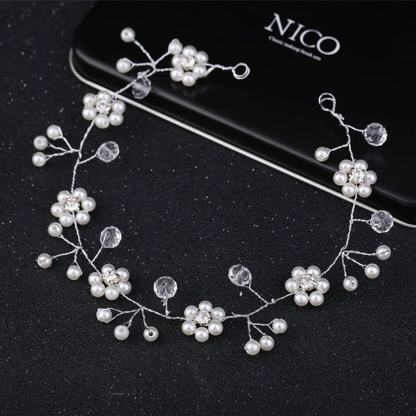 bride headwear manual pearl twisted bead drill hair band headwear wedding dress full dress headwear woman, Silver
bride headwear manual pearl twisted bead drill hair band headwear wedding dress full dress headwear woman, Silver