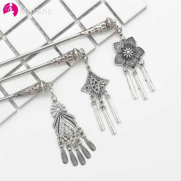 molans retro palace floral hair sticks for classical women silver alloy multi pattern tassel for bridal wedding hair accessories
molans retro palace floral hair sticks for classical women silver alloy multi pattern tassel for bridal wedding hair accessories