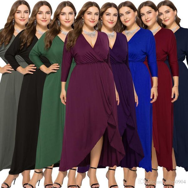 made in china fashion women's wear v collar bat sleeve pendulum buttock dress casual dresses women's clothing sale, Black;gray
made in china fashion women's wear v collar bat sleeve pendulum buttock dress casual dresses women's clothing sale, Black;gray
