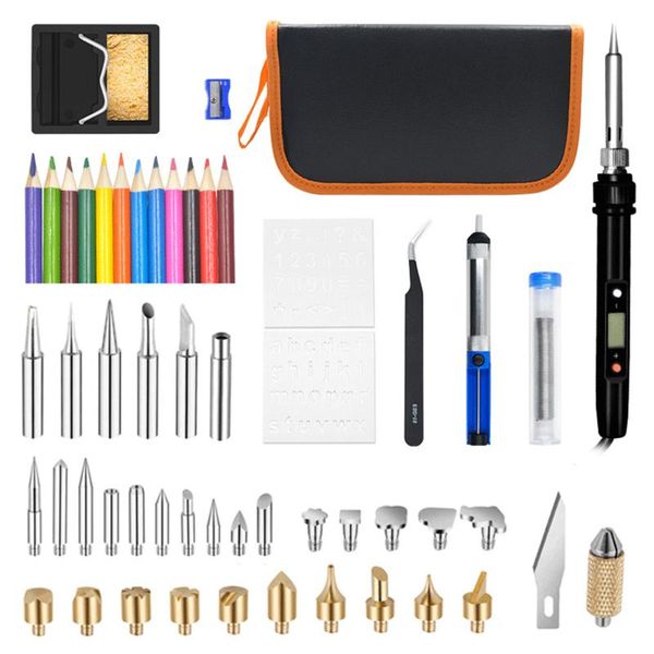 1/29/48/54/94pcs welding tips kit 60w adjustable temperature pyrography pen lcd display wood burning kit set carving eu plug
1/29/48/54/94pcs welding tips kit 60w adjustable temperature pyrography pen lcd display wood burning kit set carving eu plug