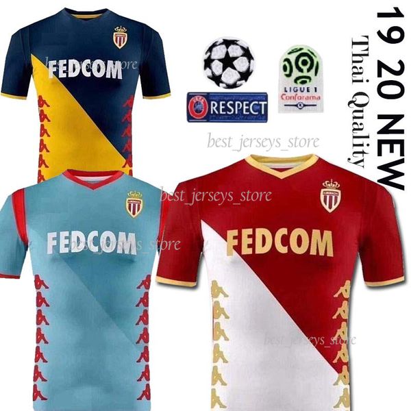 Thail Monaco home red white Soccer Jerseys 19/20 Monaco away blue yellow #9 FALCAO 3rd shirt 10 JOVETIC Football uniforms sales
Thail Monaco home red white Soccer Jerseys 19/20 Monaco away blue yellow #9 FALCAO 3rd shirt 10 JOVETIC Football uniforms sales