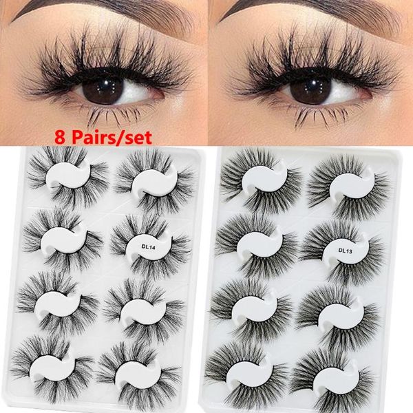 8 pairs 3d mink false eyelashes wispies long natural fluffy lashes full volume thick cruelty-handmade eye makeup tools
8 pairs 3d mink false eyelashes wispies long natural fluffy lashes full volume thick cruelty-handmade eye makeup tools
