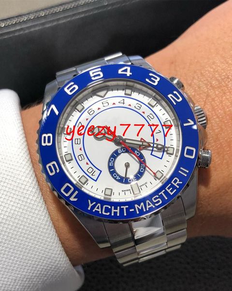8 стилей роскошных мужские часы Yacht Master 2 116680 116681 116688 116689 керамический безель механ