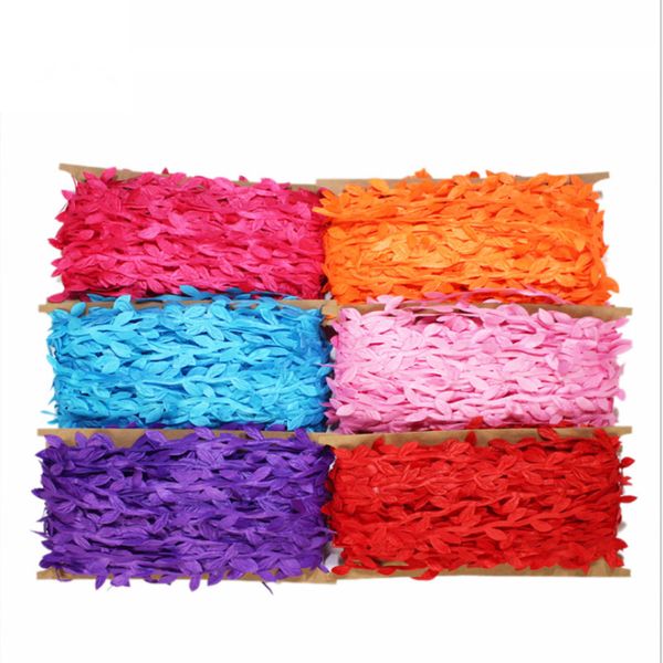40 meters simulation leaf color flower vine wreath decoration accessories kindergarten handmade decoration fabric flower vine
40 meters simulation leaf color flower vine wreath decoration accessories kindergarten handmade decoration fabric flower vine