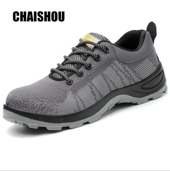 chaishou shoes men working sneakers lace-up breathable flying mesh anti-smashing anti-piercing platform security boots male c142, Black
chaishou shoes men working sneakers lace-up breathable flying mesh anti-smashing anti-piercing platform security boots male c142, Black