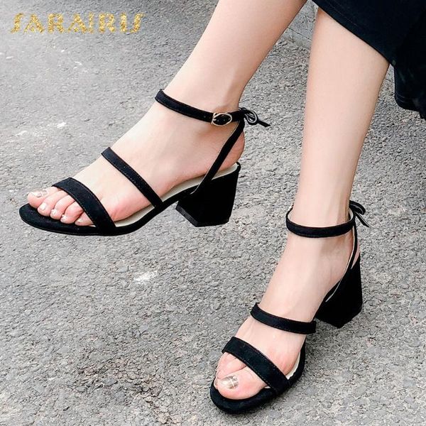sarairis 2020 new fashion wholesale flock summer shoes woman sandals square heels buckle strap concise sandals women shoes, Black
sarairis 2020 new fashion wholesale flock summer shoes woman sandals square heels buckle strap concise sandals women shoes, Black