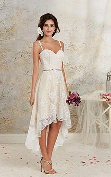 vintage white ivory spaghetti lace high low wedding dresses sleeveless short beach bridal gowns wedding gowns custom made
vintage white ivory spaghetti lace high low wedding dresses sleeveless short beach bridal gowns wedding gowns custom made